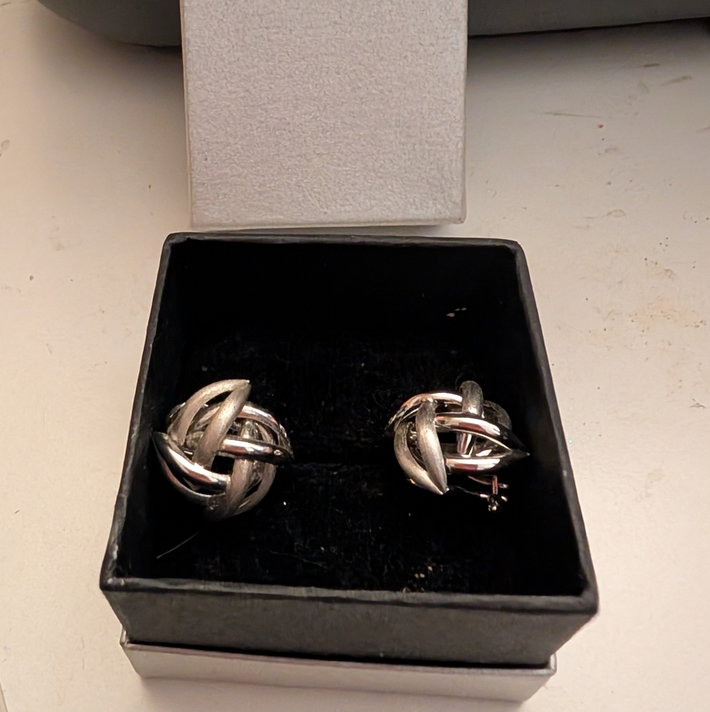 White Gold Earrings
